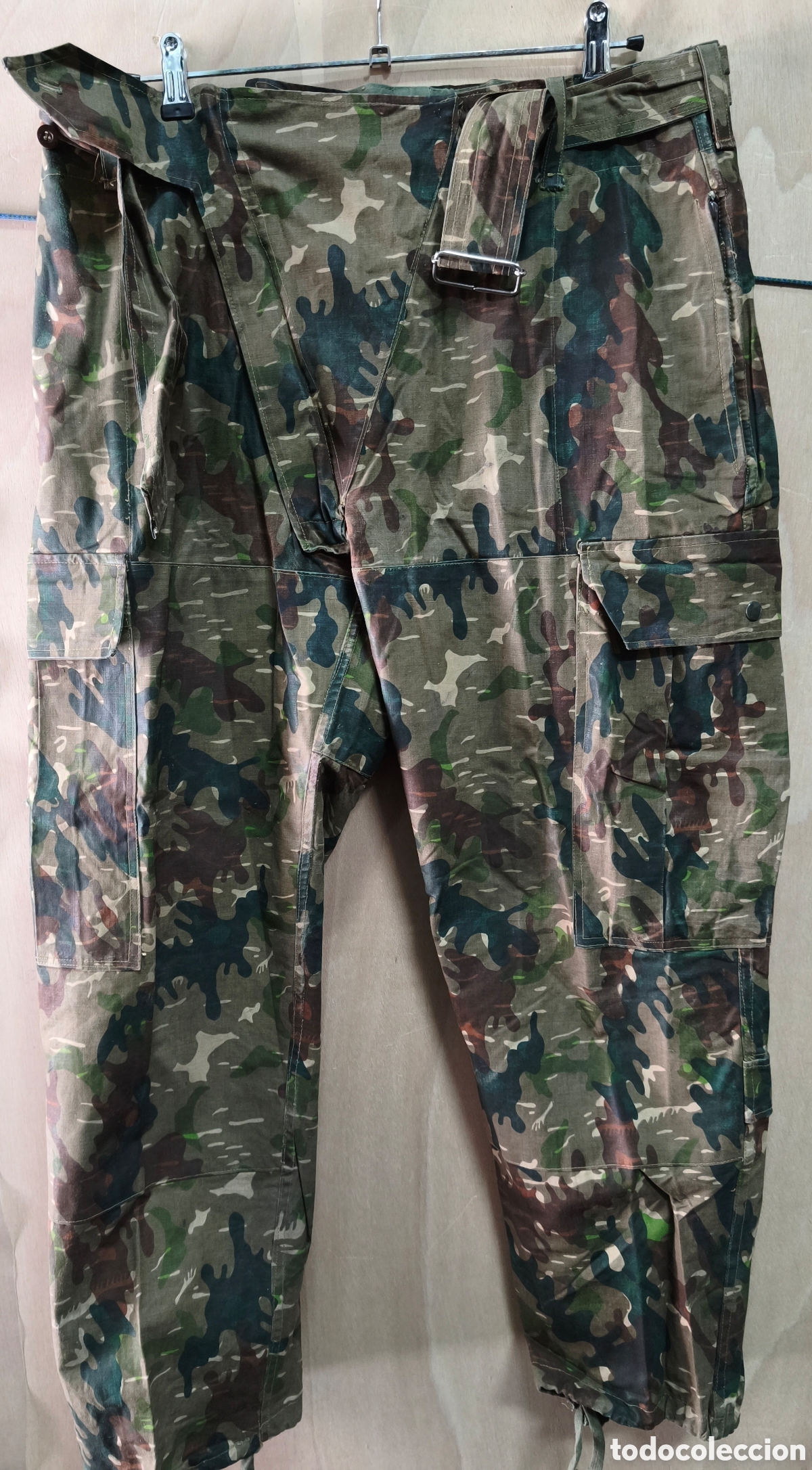 Militaria: PANTAL&Oacute;N PARACAIDISTA 3 M-61 ROCOSO A&Ntilde;OS 60/70 92&times;102 CMS