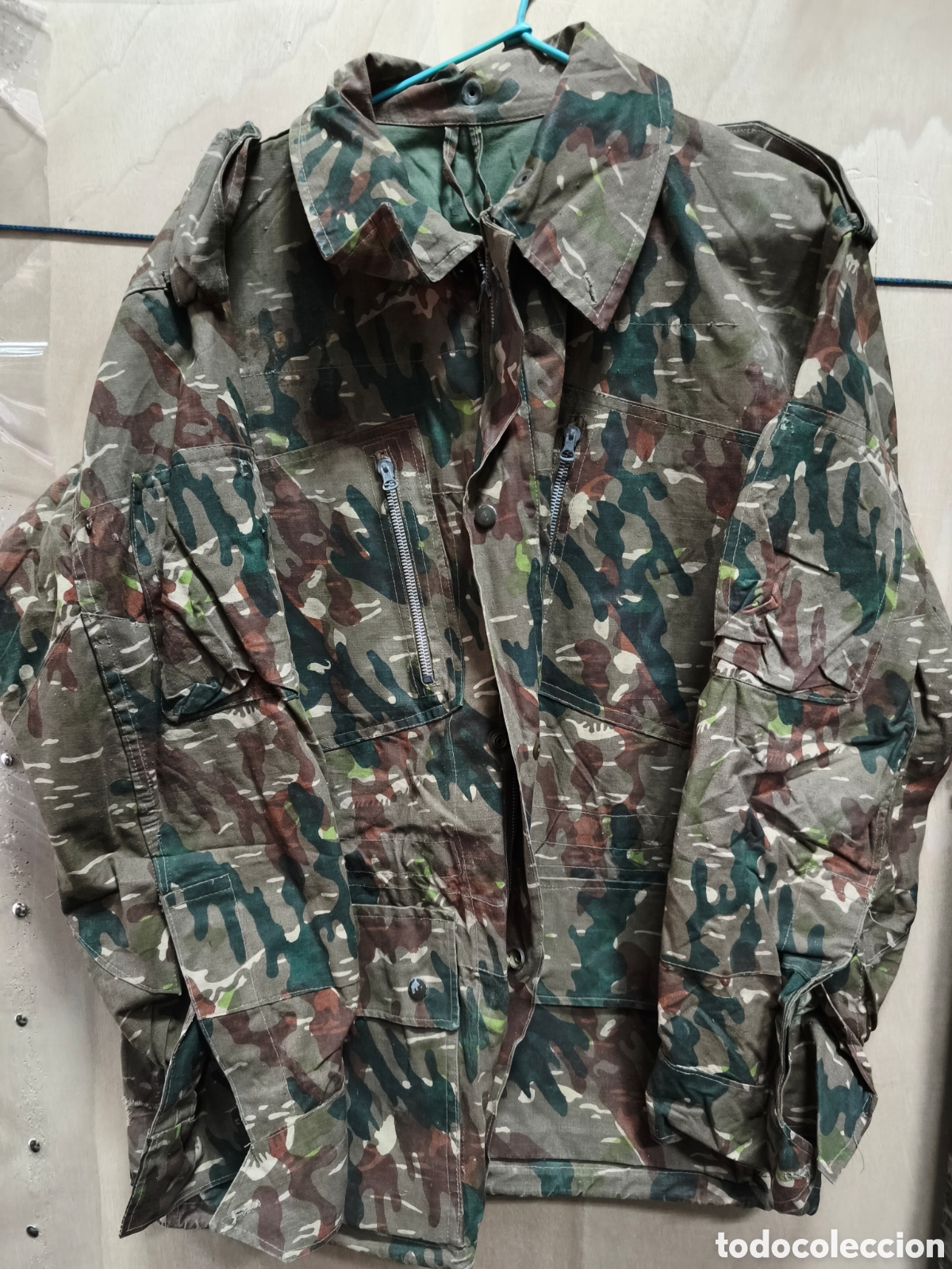 Militaria: CHAQUET&Oacute;N PARACAIDISTA ALFA M-61 A&Ntilde;OS 60/70 T-XL 52&times;61&times;132&times;74 CMS