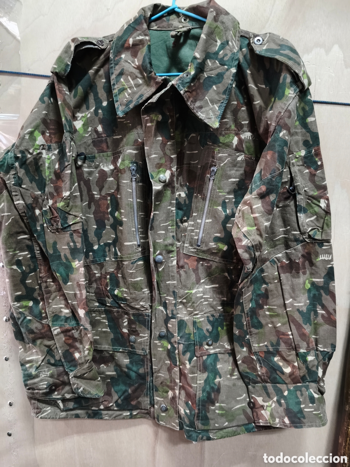 Militaria: CHAQUET&Oacute;N PARACAIDISTA M-61 BRAVO ROCOSO A&Ntilde;OS 60/70 T-XL 52&times;62&times;132&times;74 CMS