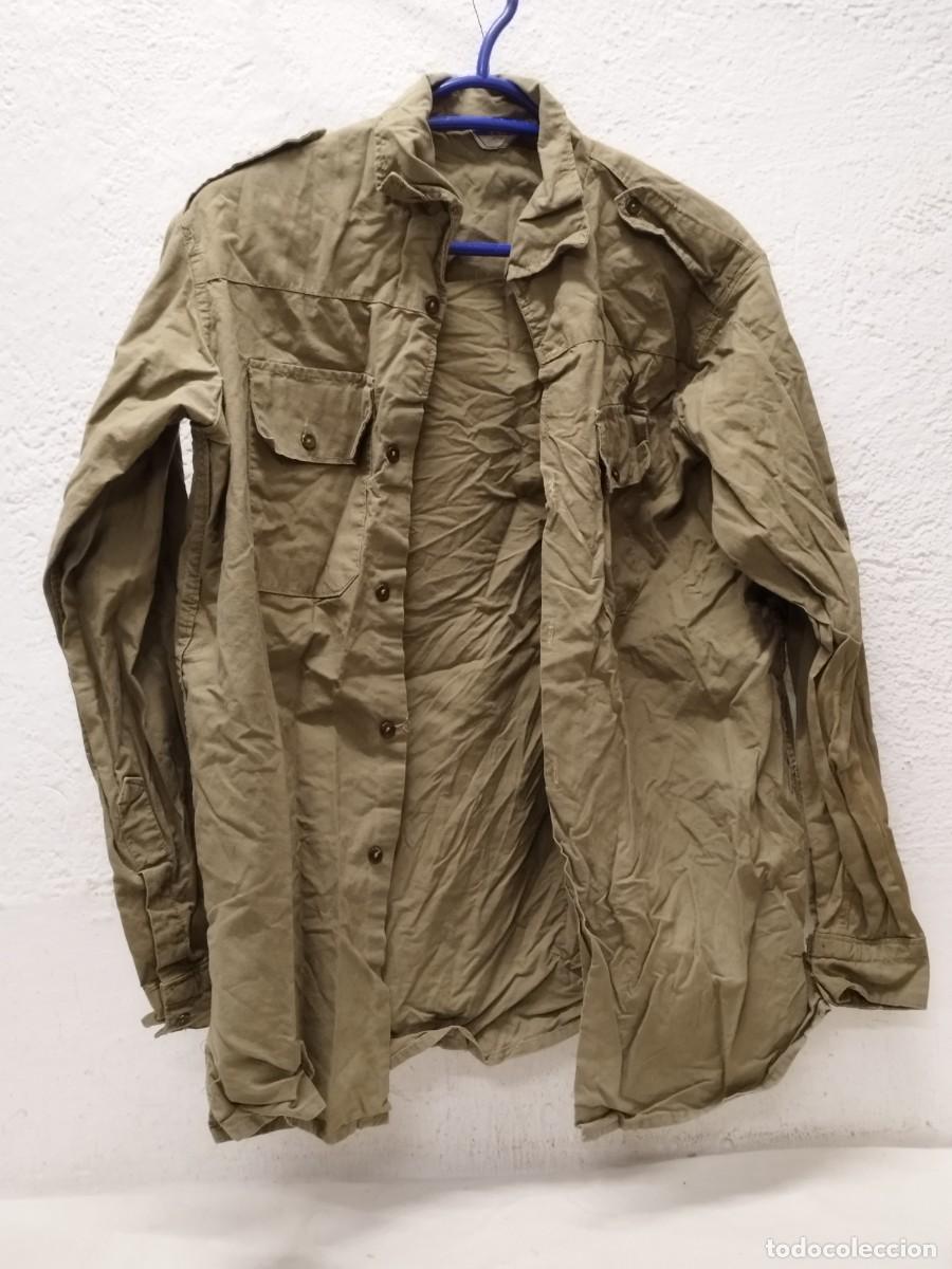 Militaria: Antigua camisa militar tipo guerra civil, TCI ejercito espa&ntilde;ol.