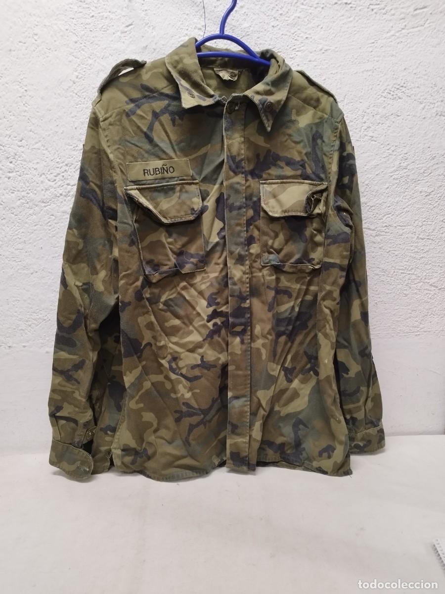 Militaria: Chaqueta, guerrera militar de camuflaje del ejercito espa&ntilde;ol.