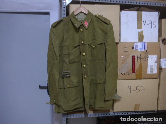 Militaria: Antigua guerrera sahariana de alferez de sanidad franquista, original, epoca Franco