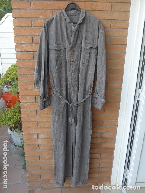 Militaria: Antiguo y raro mono gris republicano de guerra civil, seguramente del cuerpo de seguridad