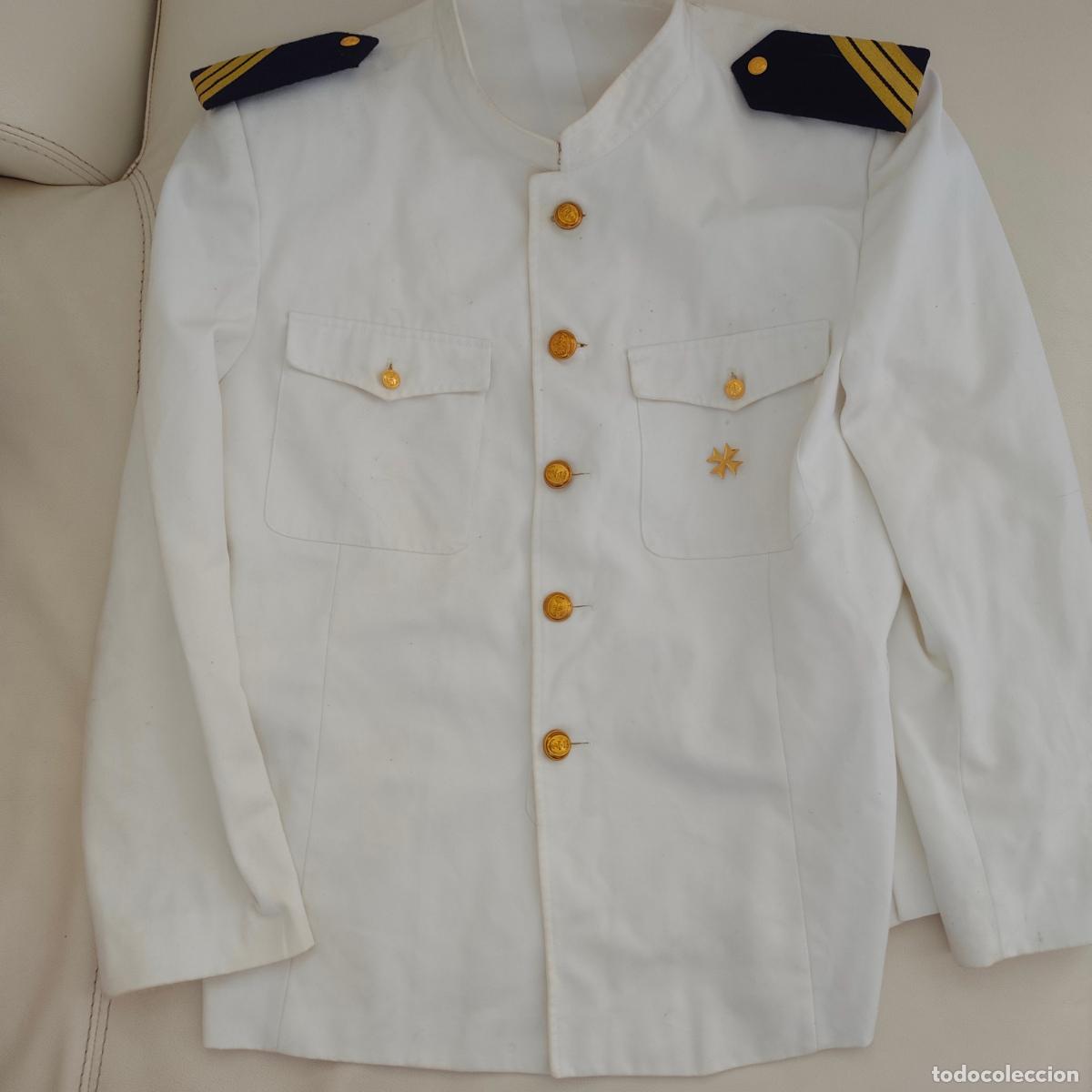 Militaria: CHAQUETA Armada Espa&ntilde;ola. Marina Guerra. Hombreras. Suboficiales. Sargento. &Eacute;poca Juan Carlos I. CRU