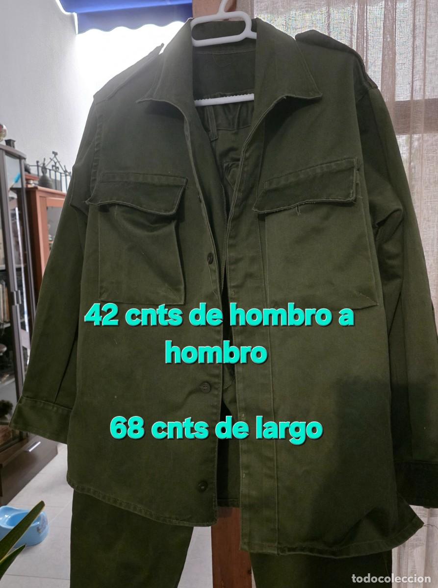 Militaria: Uniforme faena verde oliva, a&ntilde;os 80, ej&eacute;rcito espa&ntilde;ol