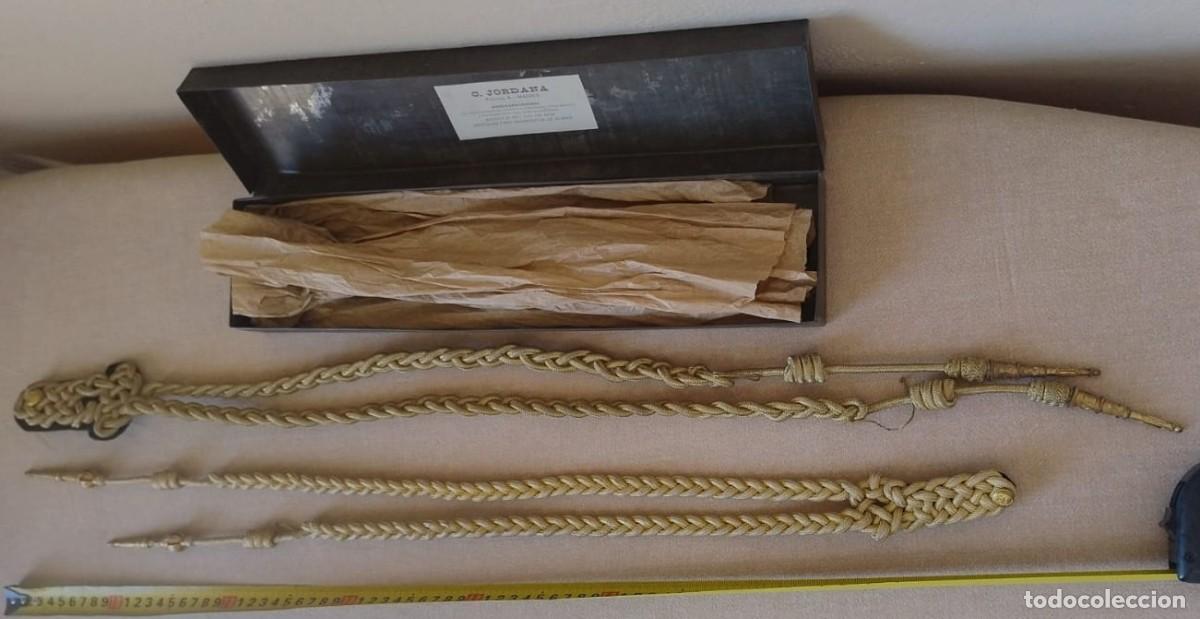 Militaria: PAREJA CORDONES AYUDANTE ALFONSINOS DE LA ARMADA, EN ESTUCHE JORDANA.
