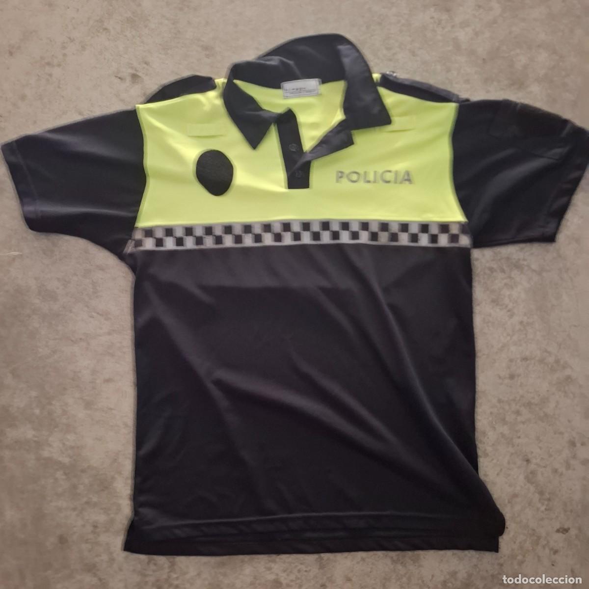 Militaria: Polo bicolor manga corta talla 004 policia local.