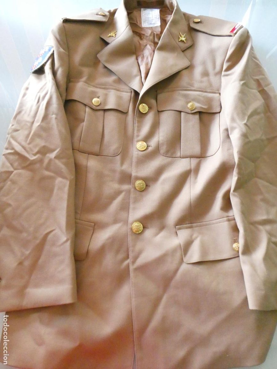 Militaria: GUERRERA MILITAR SOLDADO FUERZAS REGULARES 52 MELILLA PARCHE INSIGNIAS . TALLA 48 R 6. 820GR