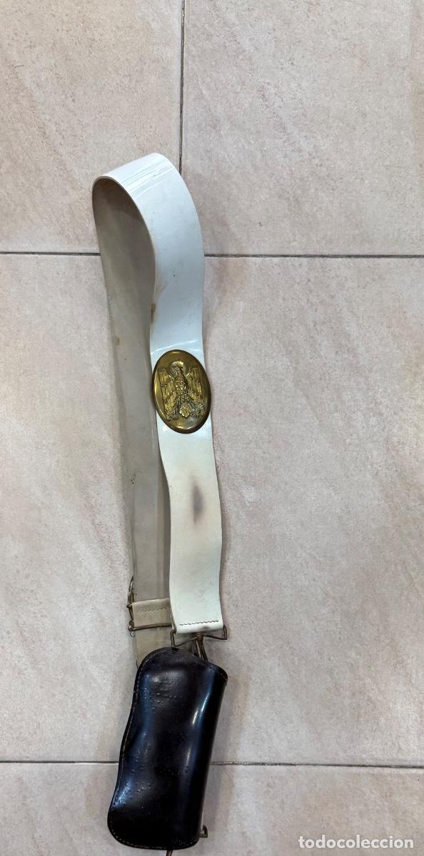 Militaria: Antiguo correaje polic&iacute;a armada