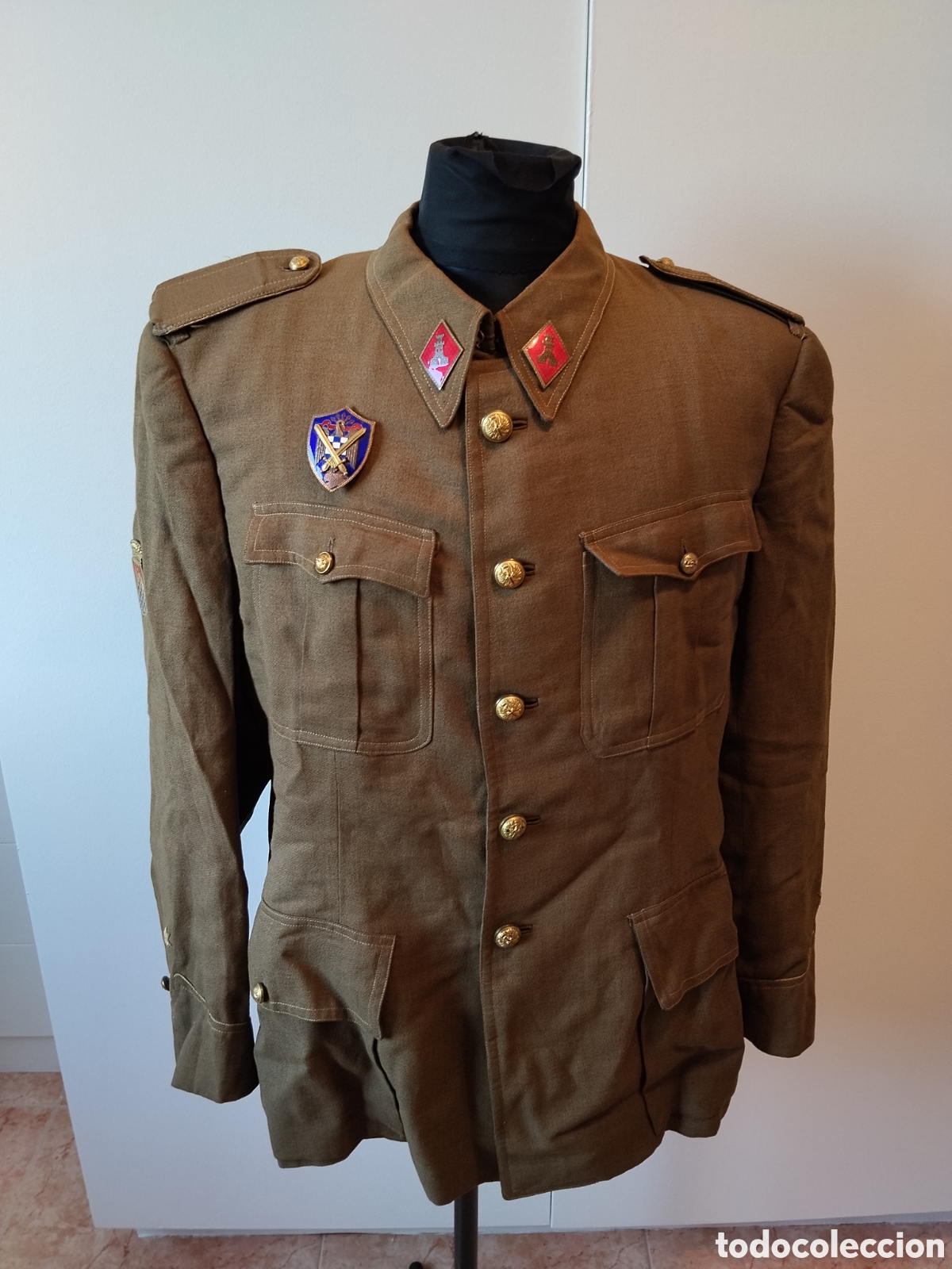 Militaria: Guerrera ej&eacute;rcito espa&ntilde;ol post guerra civil.milicias universitarias.cuerpo ej&eacute;rcito urgell.sub ofici