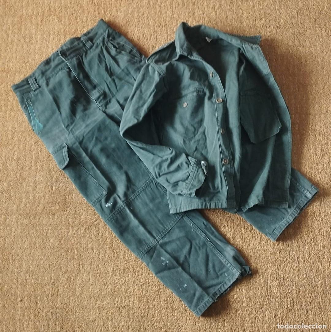 Militaria: UNIFORME DE CAMPA&Ntilde;A DE LA INFANTERIA DE MARINA ESPA&Ntilde;OLA, CHAQUETA Y PANTALON, A&Ntilde;OS 70.