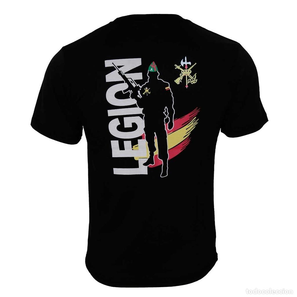 Militaria: CAMISETA IMMORTAL LEGION ESPA&Ntilde;A SILUETA NEGRA
