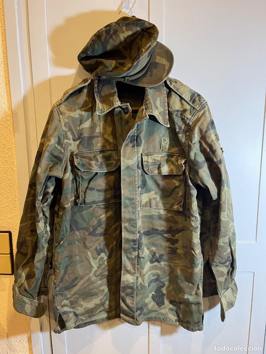 Militaria: Uniforme militar Ej&eacute;rcito de Tierra camuflaje boscoso a&ntilde;os 80/90 &ndash; Procedencia &Aacute;lvarez-Cuevas