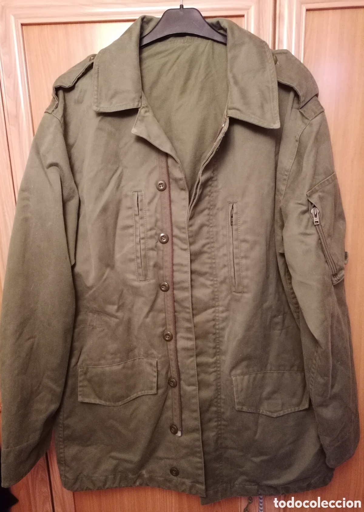 Militaria: Chaqueta tres cuartos verde OTAN - A&ntilde;os 80 - Ej&eacute;rcito Espa&ntilde;ol. 3/4