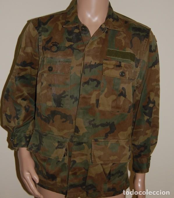 Militaria: GUERRERA 4 BOLSILLOS EJERCITO DEL AIRE PRIMER MODELO MIMETIZADO BOSCOSO DE AVIACION 1995 TALLA 50