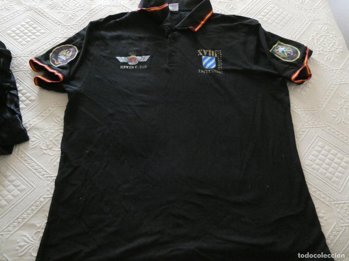Militaria: POLO CONCENTRACI&Oacute;N VETERANOS PARACAIDISTAS EJ&Eacute;RCITO ESPA&Ntilde;OL. TALLA XXL. 290GR