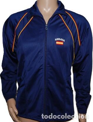 Militaria: CHAQUETILLA/CHAQUETA DE CHANDAL AZUL DE LA ARMADA TALLA S