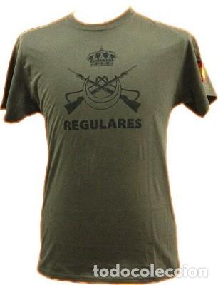 Militaria: Camiseta algodon Verde Regulares