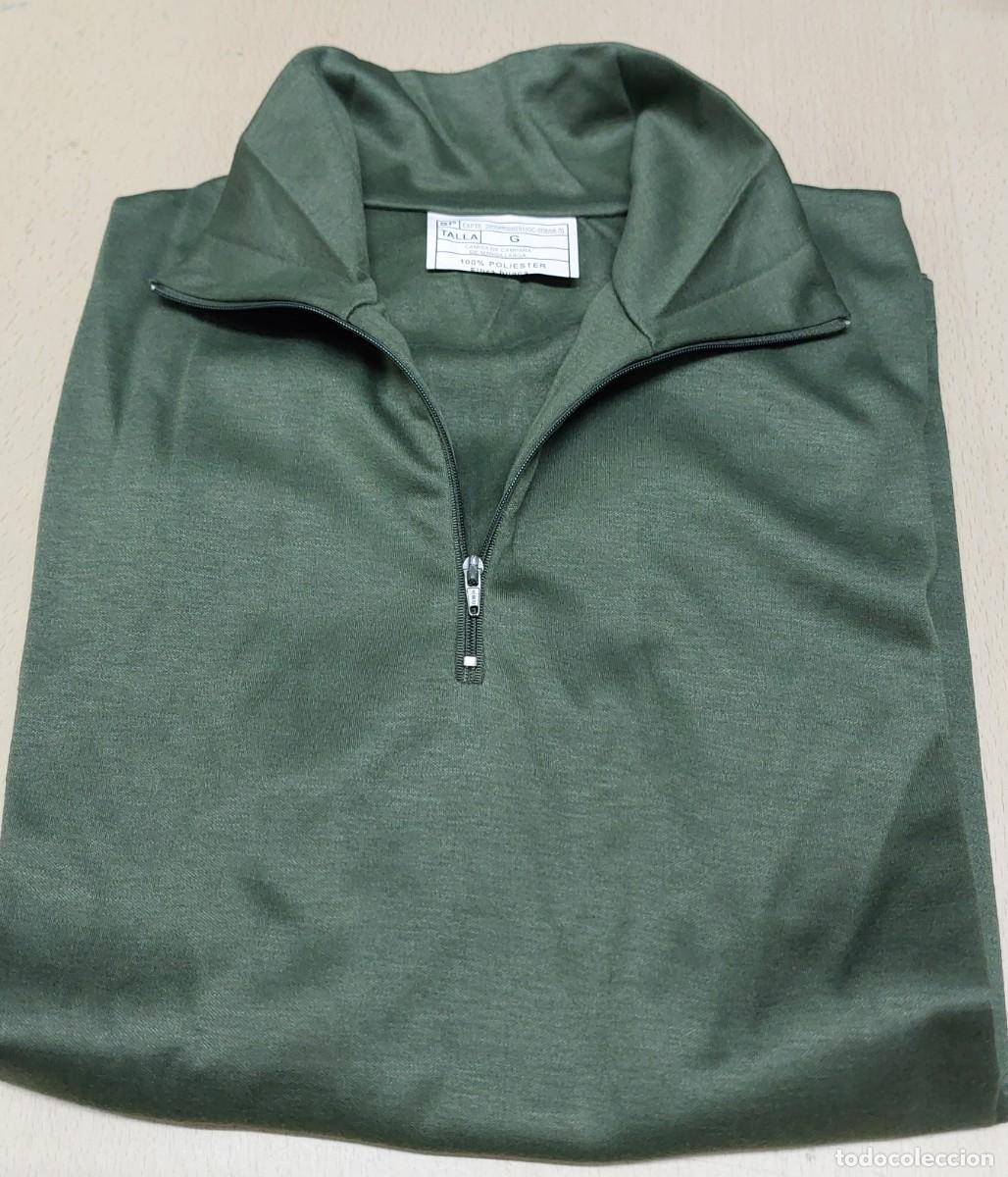 Militaria: Camisa verde de campa&ntilde;a del Ejercito de Tierra talla &rdquo;G&rdquo;
