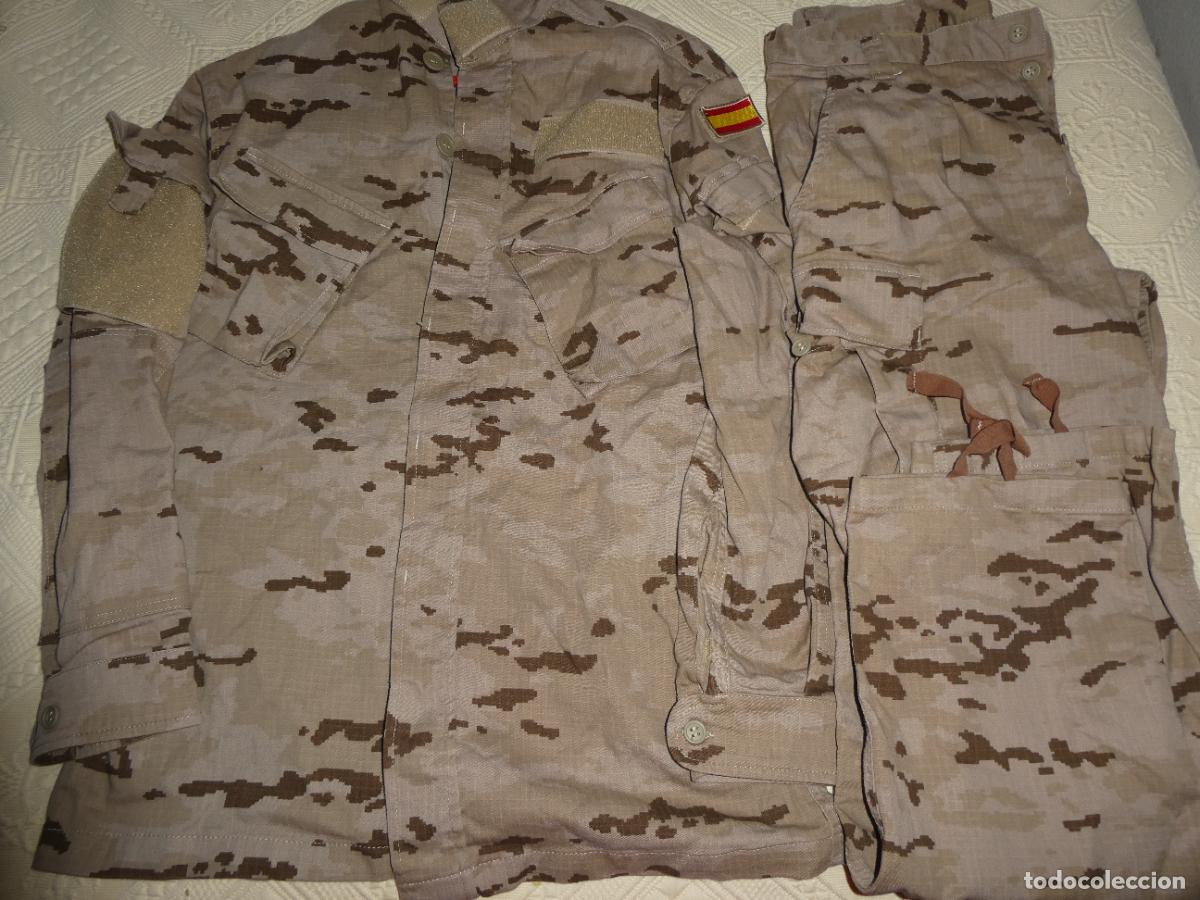 Militaria: UNIFORME MILITAR. ARMADA ESPA&Ntilde;OLA TALLA 1C CAMUFLAJE &Aacute;RIDO PIXELADO. GUERRERA PANTAL&Oacute;N BANDERA 1,2K