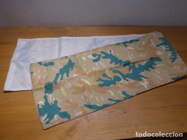 Militaria: Antiguo pa&ntilde;uelo de camuflaje original de la Policia Nacional, reverso en blanco.