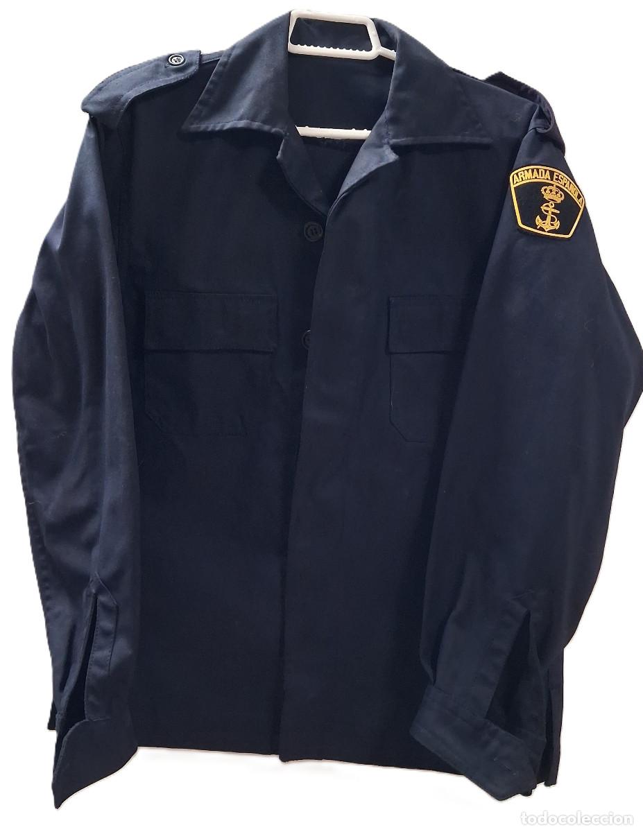 Militaria: UNIFORME ARMADA ESPA&Ntilde;OLA CHUPITA AZUL G 44 USADO