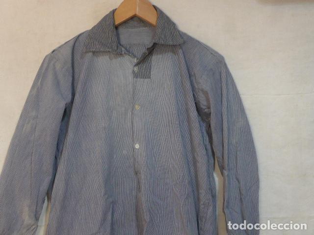 Militaria: Antigua camisa de rayadillo original, tipo Guerra de Cuba o Filipinas