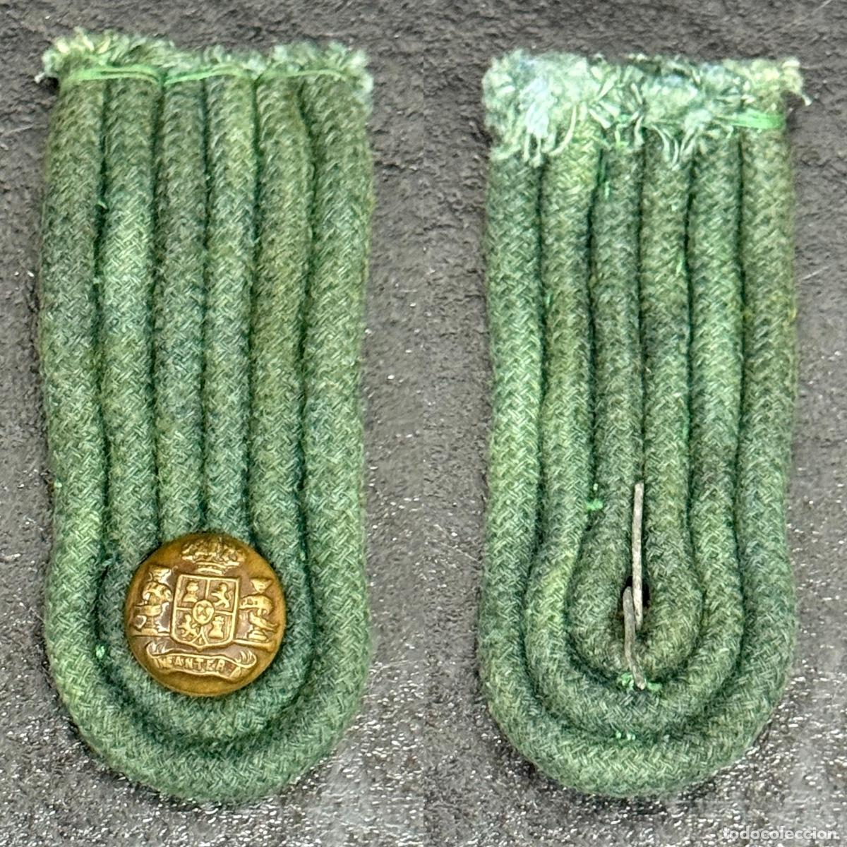 Militaria: PRESILLA PARA ESCARAPELA DE JIPIJAPA o ROS, CAZADORES, GUERRA DE CUBA.