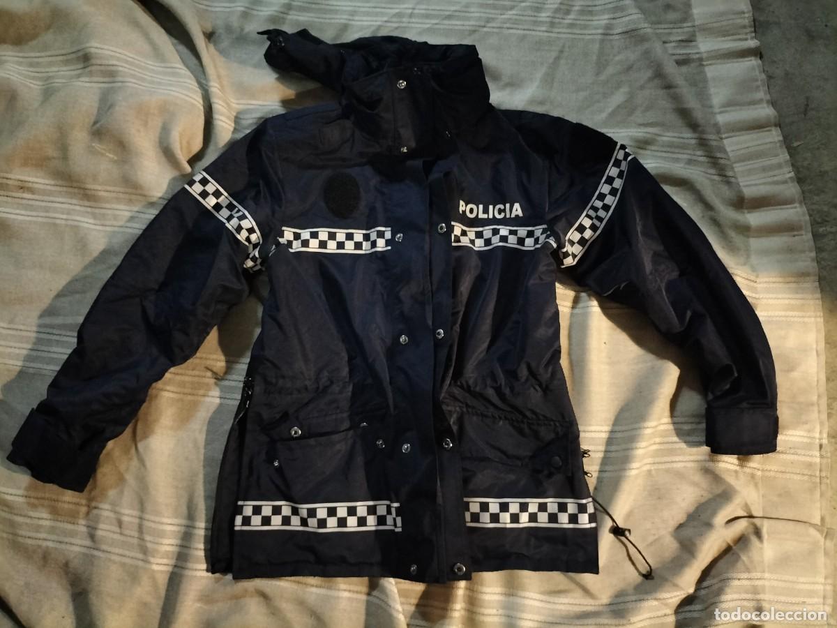 Militaria: Chaquet&oacute;n gen&eacute;rico polic&iacute;a local.con velcro para las placas .como nuevo talla Xs