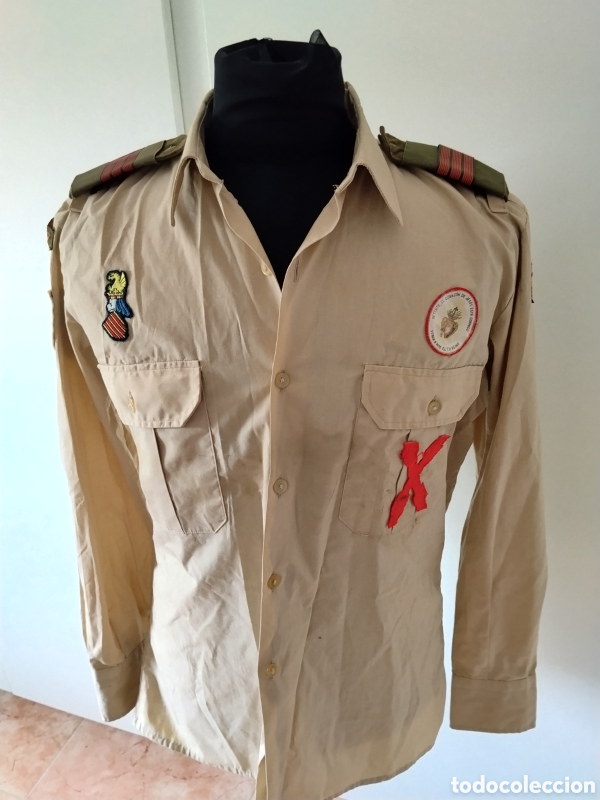 Militaria: Camisa requete de valencia &eacute;poca transici&oacute;n.comunion tradicionalista.carlista.borbon.reino de valenc