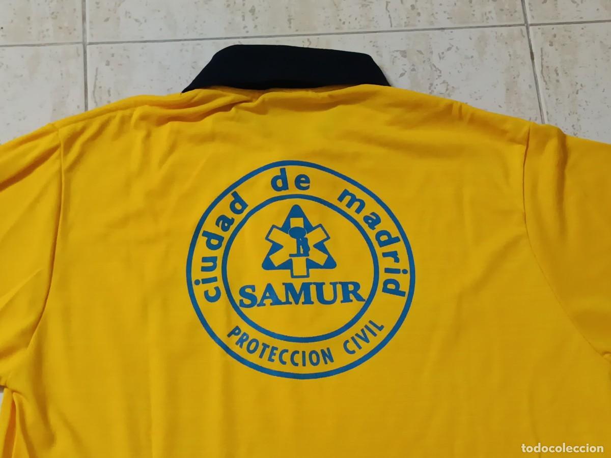 Militaria: POLO MANGA LARGA SAMUR &ndash; PROTECCI&Oacute;N CIVIL MADRID. TALLA XL