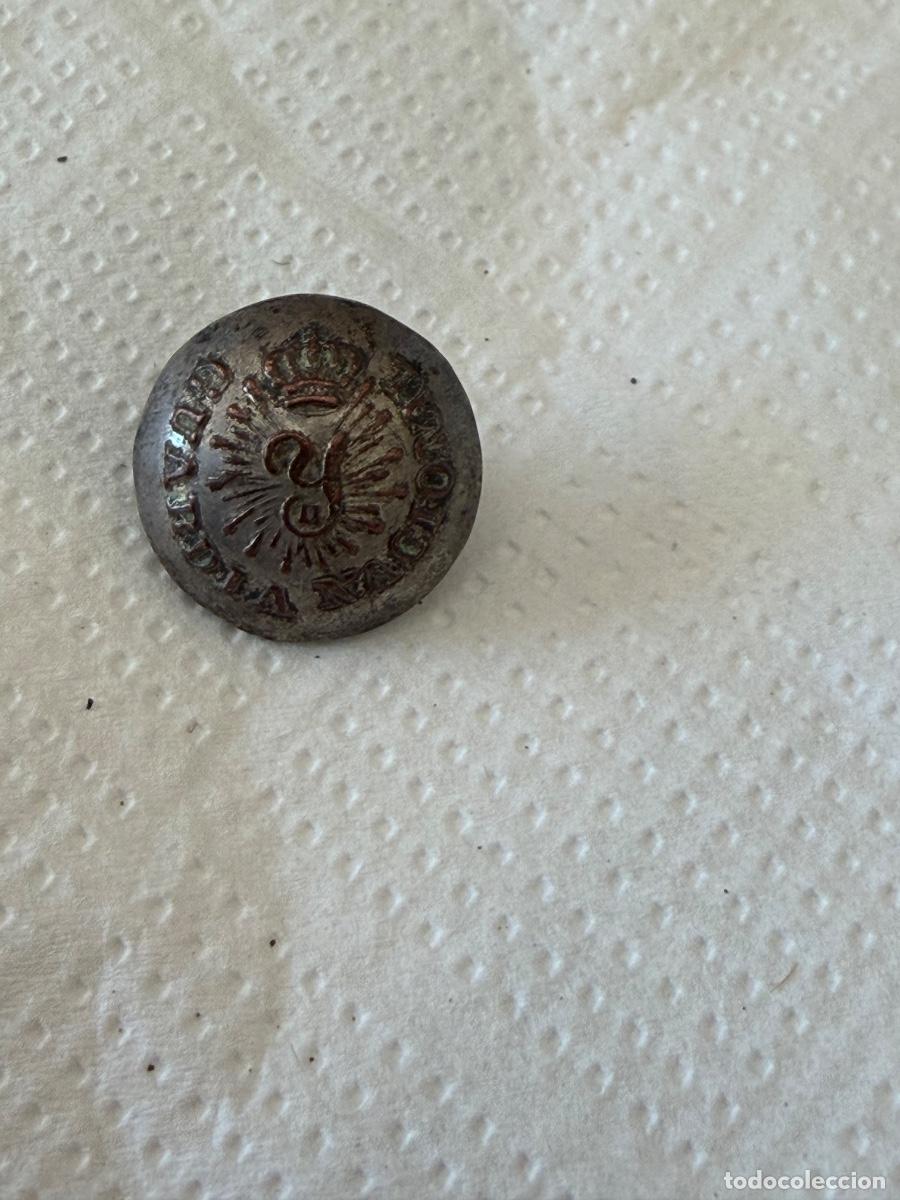 Militaria: Bot&oacute;n peque&ntilde;a Isabel Ii