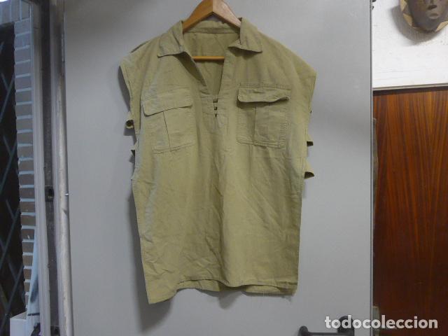 Militaria: Antigua camisa Bu-bu original de ATN del Sahara, Agrupacion Tropas Nomadas.