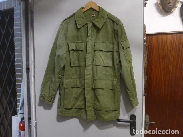 Militaria: Antigua chaqueta M-67 original de Paracaidista de la BRIPAC.
