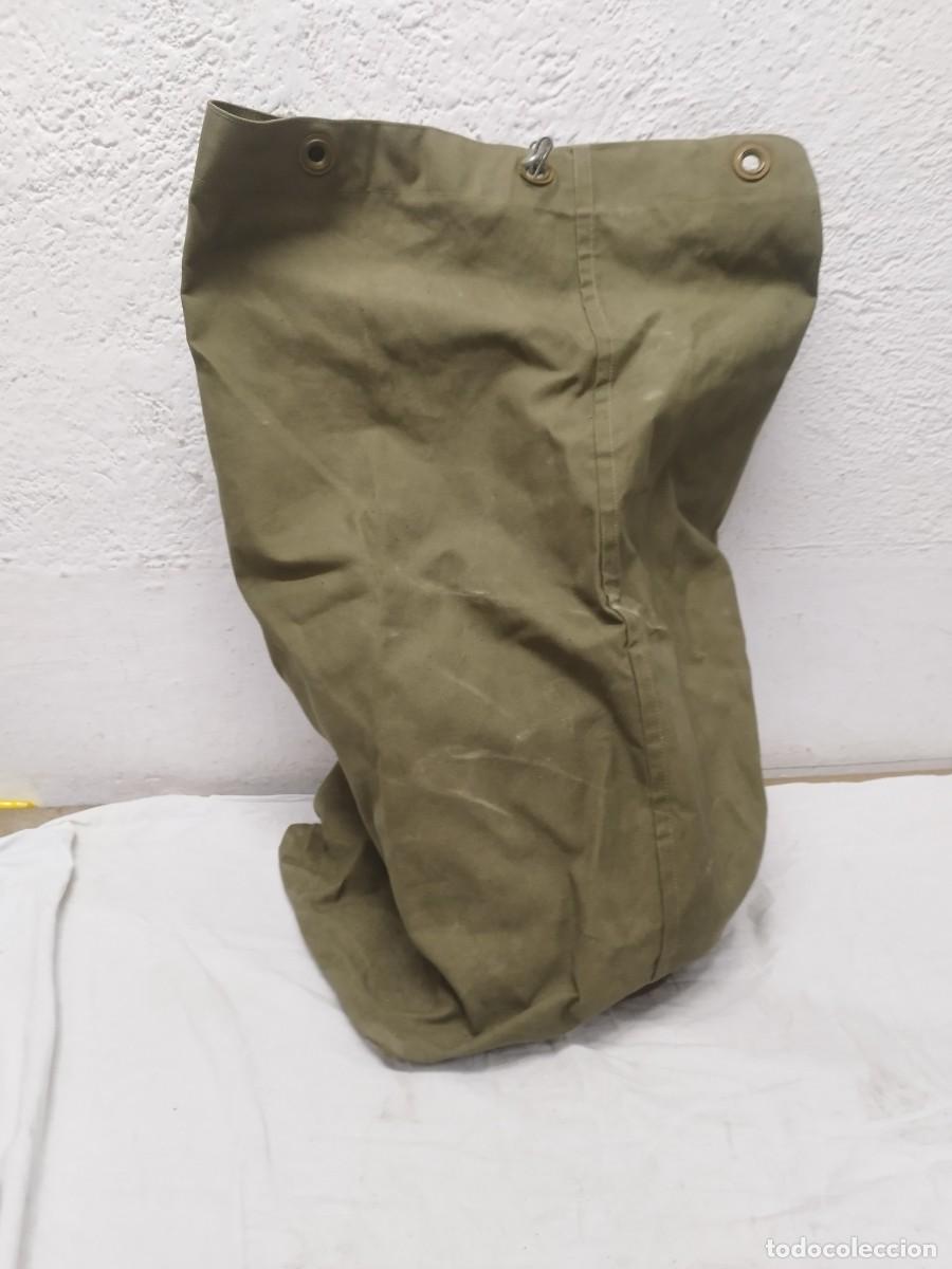 Militaria: Antiguo petate militar del ej&eacute;rcito espa&ntilde;ol. &Eacute;poca de franco.