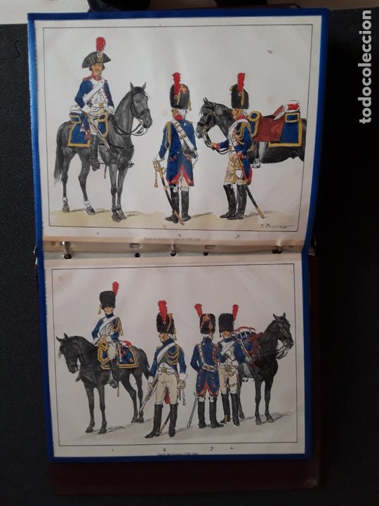 Militaria: Carpeta con ilustraciones de militares e indumentaria al uso de Francia. - Foto 6 - 172405665