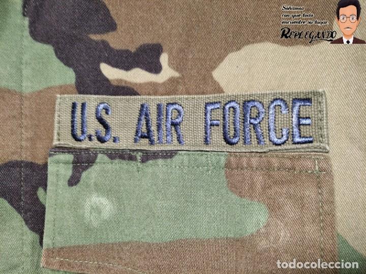 Militaria: CHAQUETA GUERRERA ORIGINAL U.S.A AIR FORCE (BASE AMERICANA ZARAGOZA) - AÑOS 70 - Foto 2 - 192414116