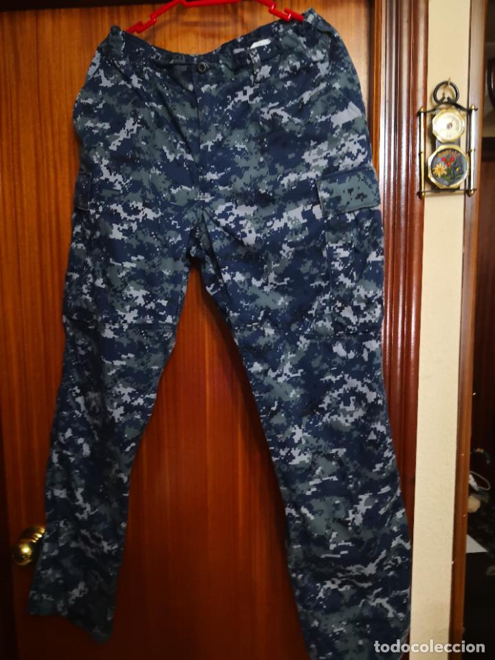 usn. us navy. pantalon mimetizado azul. - Comprar Uniformes militares  internacionales en todocoleccion - 257773695