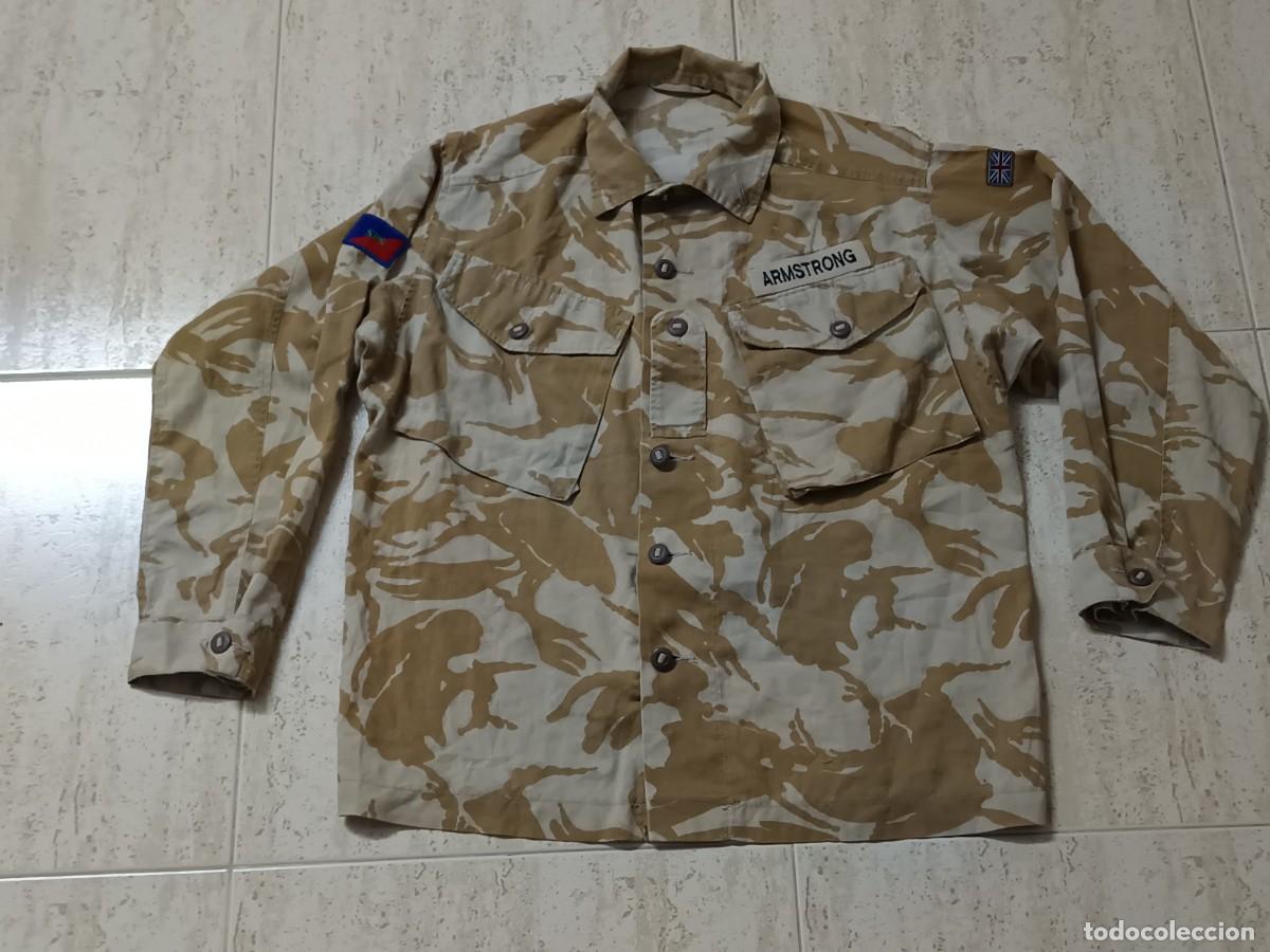 Militaria: JACKET, COMBAT. TROPICAL, DESERT DP BRITISH ARMY (con Insignia de brazo del Cuerpo de Ayudantes Gen)