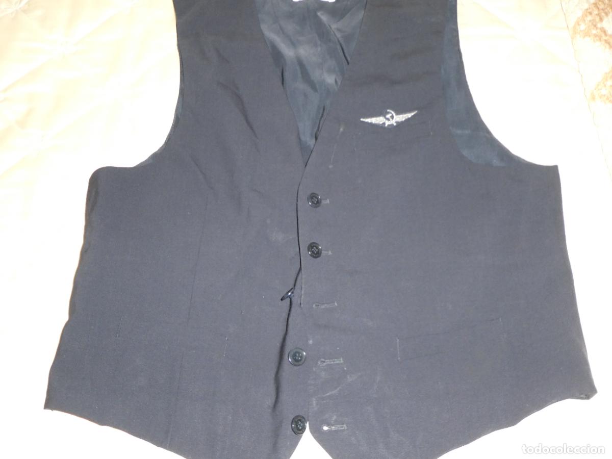 Militaria: CHALECO CHAQUETA SIN MANGAS AZAFATAS VUELO RUSAS AEROL&Iacute;NEA RUSIA AEROFLOT. TALLA XL. 220GR