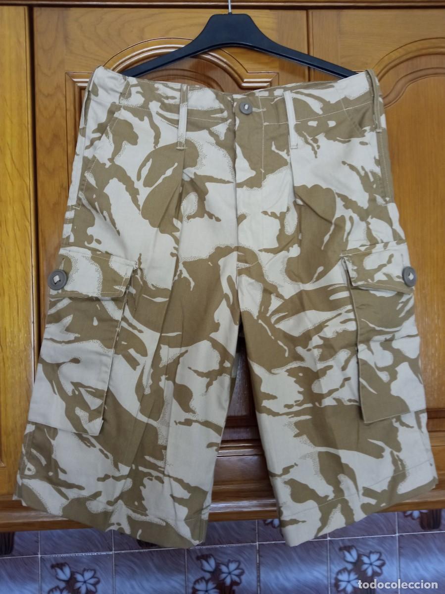 Militaria: Pantalones cortos militares de camuflaje des&eacute;rtico DPM del Ej&eacute;rcito Brit&aacute;nico