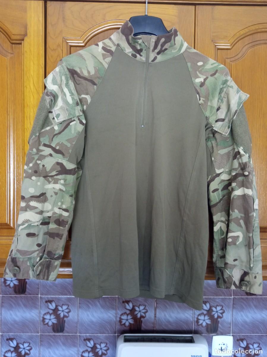 Militaria: Camisa militar UBAC Shirt Under Body Armour Combat MTP OD del Ej&eacute;rcito Brit&aacute;nico