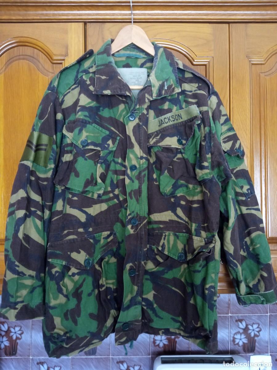Militaria: Chaqueta militar de camuflaje del Ej&eacute;rcito Brit&aacute;nico, modelo Smock Combat DPM P84/85 Vintage