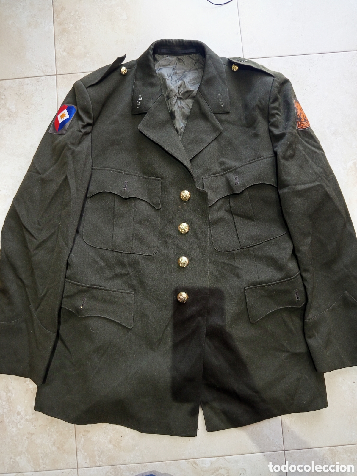 Militaria: Chaqueta Militar Pa&iacute;ses Bajos 1980 (Guerra Fr&iacute;a) - Talla 52 - 1.er Cuerpo Ej&eacute;rcito KL