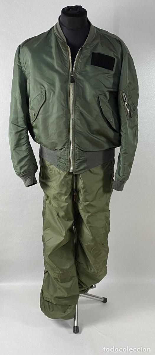 Militaria: CONJUNTO BOMBER PILOTO USAF VIETNAM 1972 ALPHA INDUSTRIES original