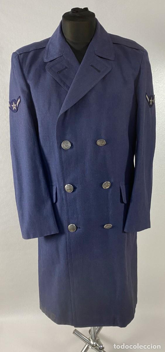 Militaria: ABRIGO USAF VIETNAM AZUL 1968 Overcoat mans wool blue USAF fechado en 1968 ORIGINAL