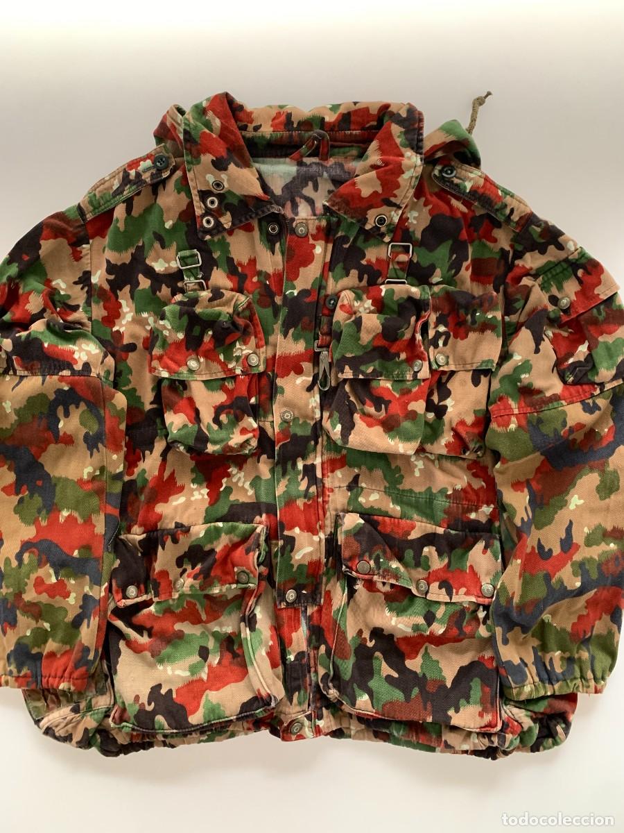 Militaria: Chaqueta M70 Suizo Camuflaje Alpenflage TAZ 83 Ejercito Suiza VTG 70s