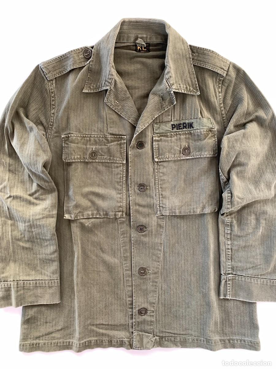 Militaria: Camisa Militar Comando KCT Marines Ej&eacute;rcito Pa&iacute;ses Bajos Holanda VTG 60s
