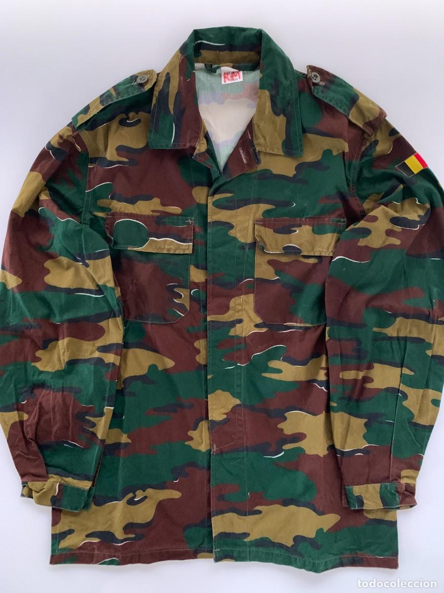 Militaria: Camisa Belga Camuflaje Jigsaw Militar Ej&eacute;rcito ABL B&eacute;lgica VTG 90s