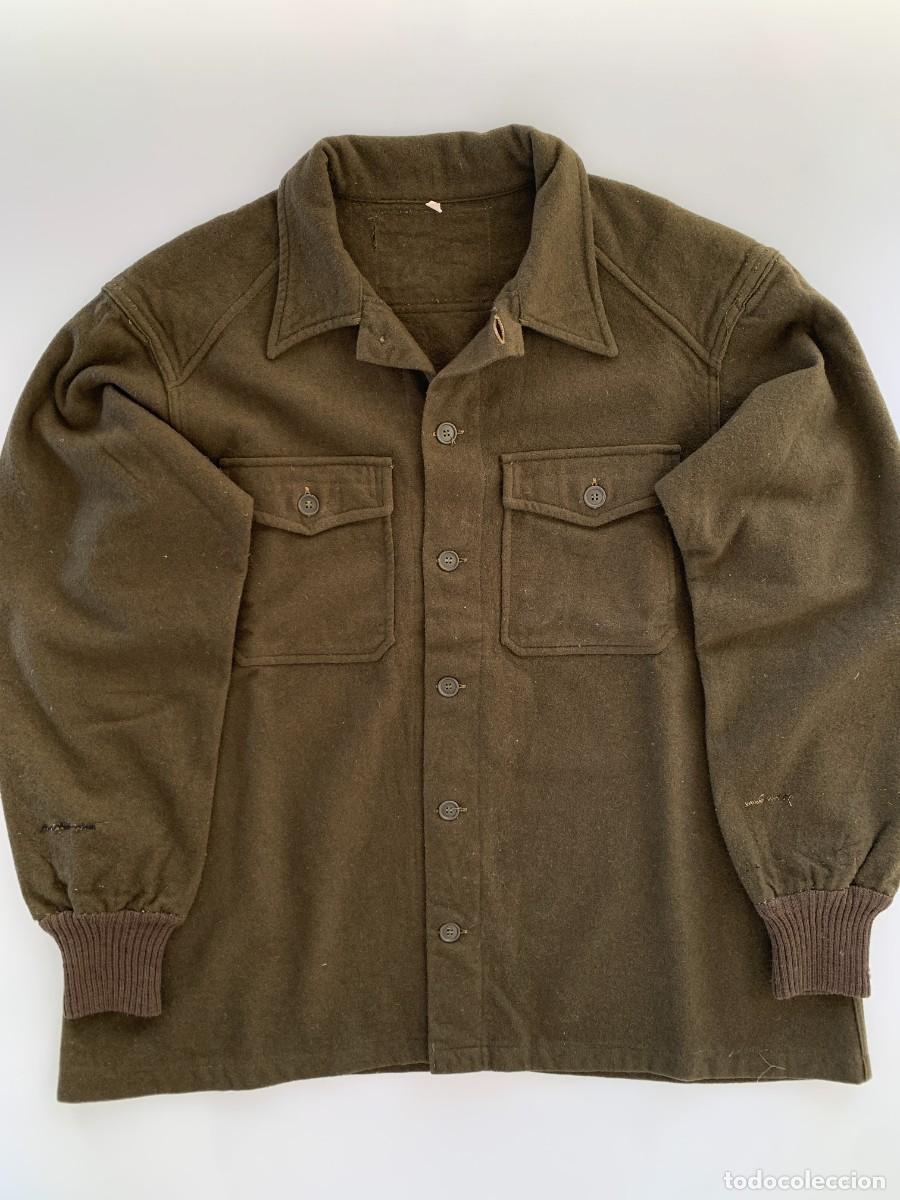 Militaria: Camisa Lana Invierno Clima Fr&iacute;o OG-108 US Army Corea Vietnam VTG 60s